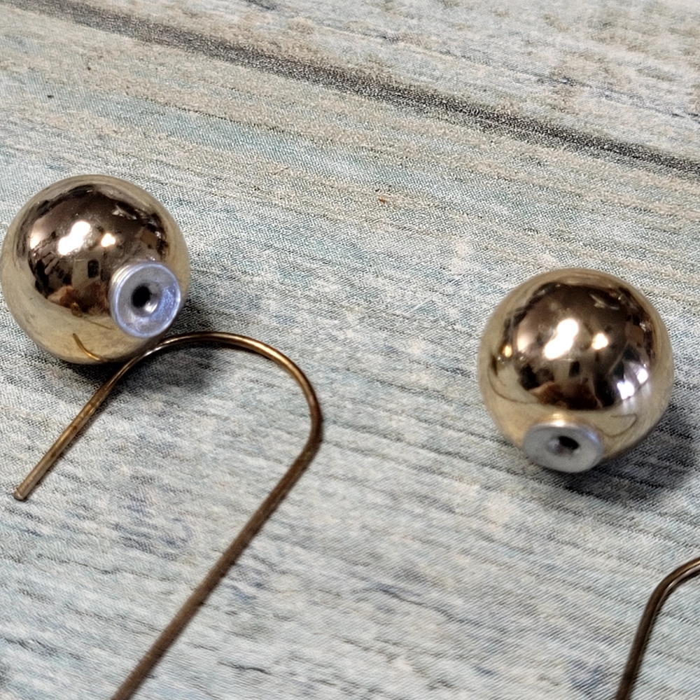 Gold Dangle Earrings - Picture 4 of 6